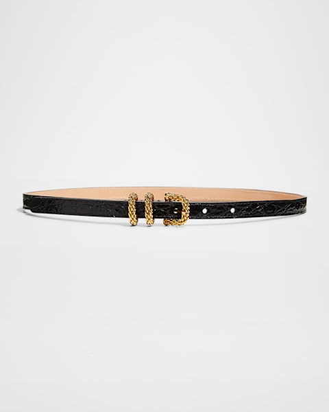 【関税送料込み】Max Mara Newplate Thin Belt Women's Elegant Belts | Max Mara