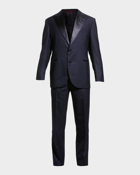 ZEGNA Men's Sartorial Wool and Silk Tuxedo | Neiman Marcus