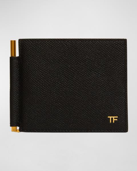 TOM FORD/トム フォード MONEY CLIP WALLET TOM FORD Men's Exotic Line Croc-Effect Money Clip Wallet | Neiman
