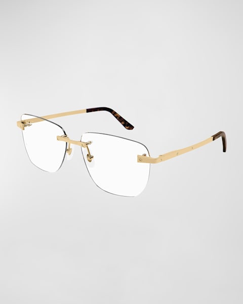 Men's CT0453OM Metal Rectangle Optical Frames