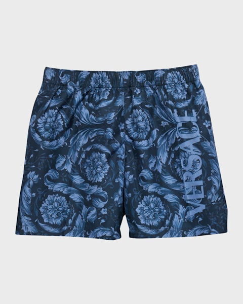 Boy's Barocco Swim Shorts, Size 12M-4
