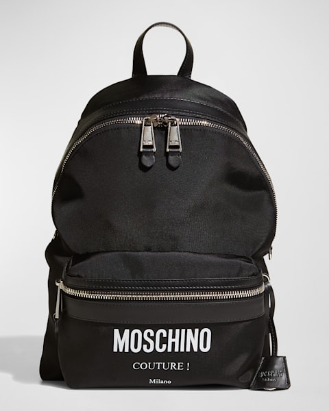 Amiri Men's Arts District Logo-Print Backpack | Neiman Marcus