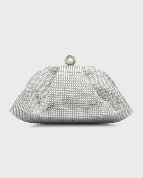 NY Yankees Cap Crystal Clutch Bag