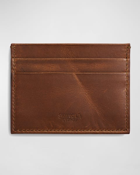 Men's Five-Pocket Leather Card Case