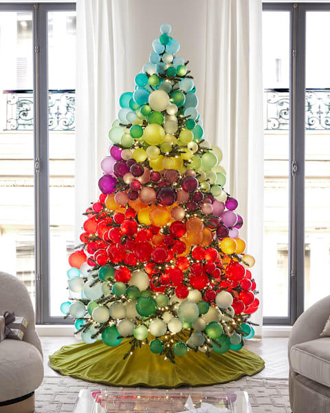 Winward Home 7.5' Pre-Decorated Christmas Tree | Neiman Marcus