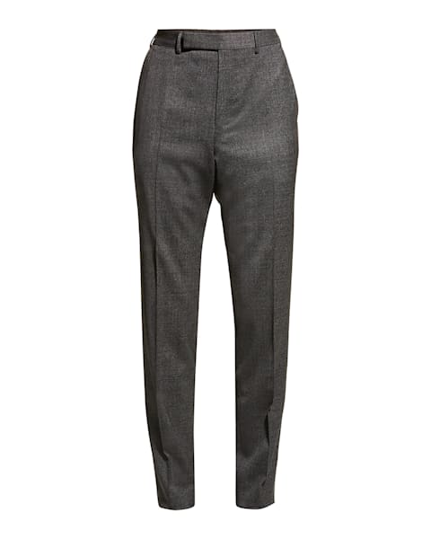 ZEGNA Men's Wool and Linen Single Pleat Pants | Neiman Marcus
