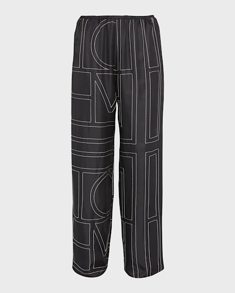 VIP【関税送料無料】希少 TOTEME WIDE-LEG TROUSERS Toteme Slit Wide-Leg Satin Trousers | Neiman Marcus