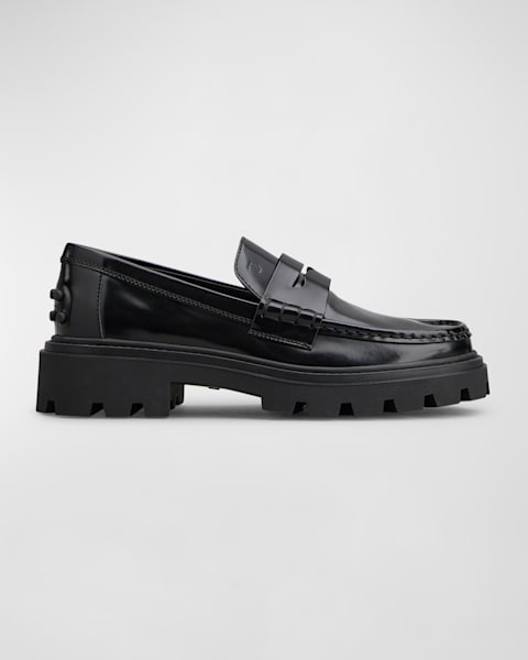 【関税＆送料込み】Tod'S Gomma Leggero Loafer Tod's Men's Mocassino Gomma Leggera Leather Penny Loafers