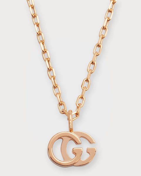 Gucci Icon 18K Yellow Gold GG Necklace | Neiman Marcus