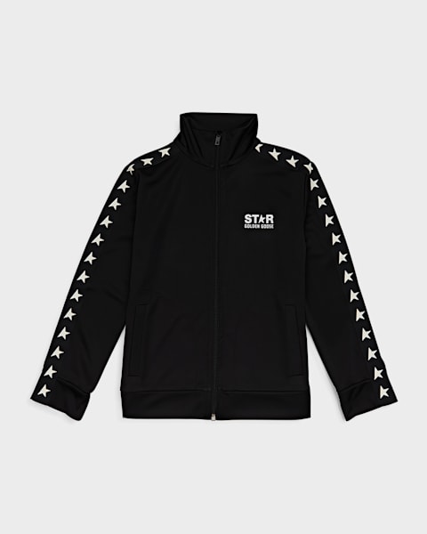 ジャケット Givenchy Black Wool Blend Bomber Jacket Givenchy Boy's Logo-Print 4G Knitted Bomber Jacket, Size 8