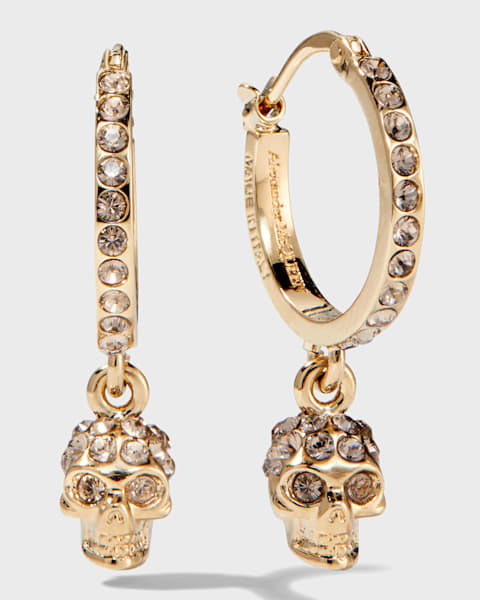 McQueen Sovereign Skull Earrings | Neiman Marcus