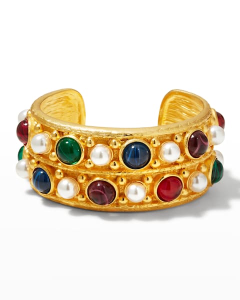 Ben-Amun 24K Gold-Plated Bangle Bracelet | Neiman Marcus