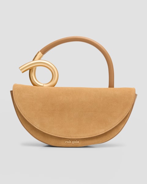 Cult Gaia Osa Woven-Strap Leather Shoulder Bag | Neiman Marcus