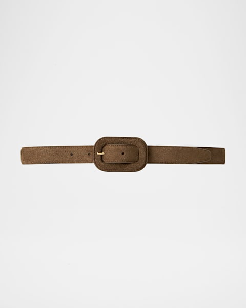 Toteme Suede & Leather Wrap Belt | Neiman Marcus