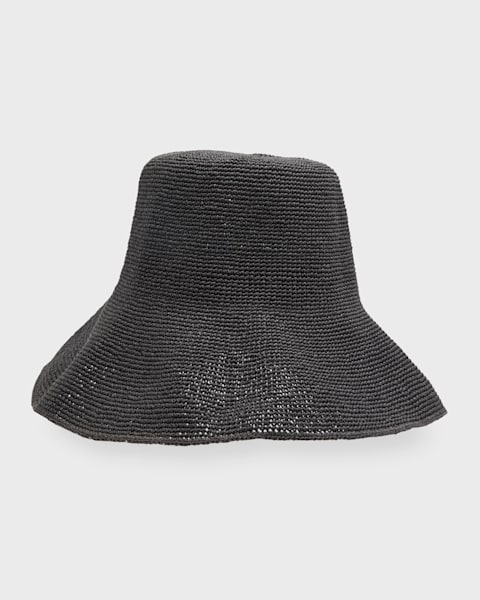 Colette Wide-Brim Raffia Hat 