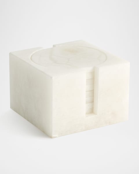 Horn Veneer Coasters, Set of 6