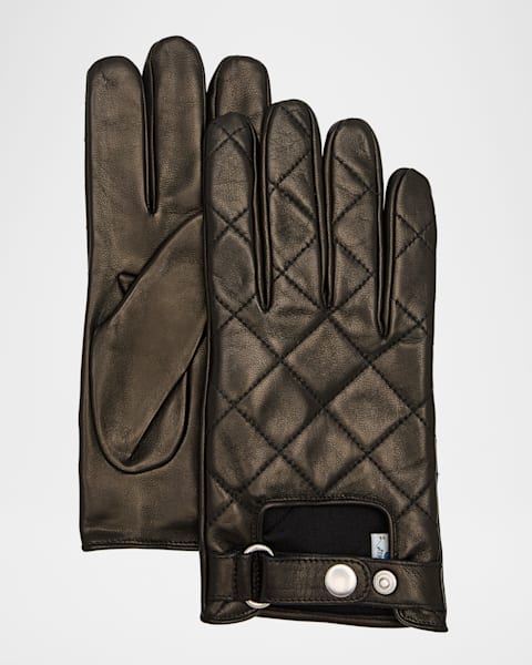 Guanti Giglio Fiorentino Men's Napa Snap Touchscreen Gloves