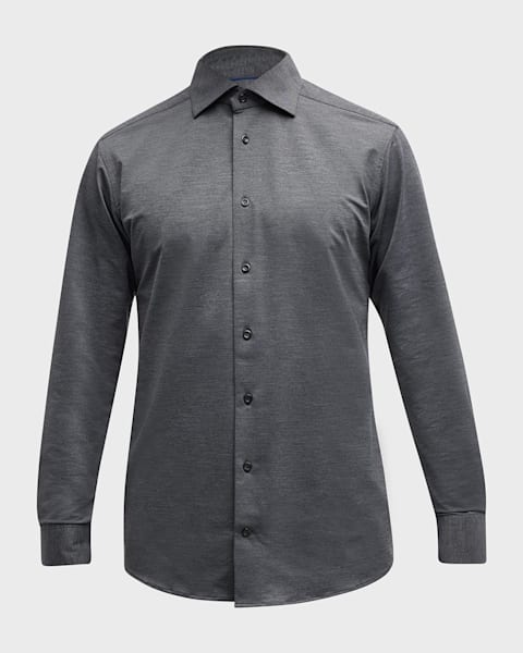 Emporio Armani Men's Slim Fit Nylon-Stretch Sport Shirt | Neiman