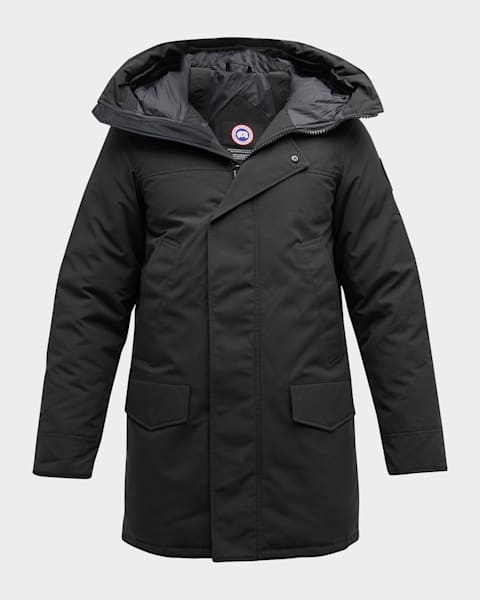Canada Goose Men's Coated Wyndham Black Label Parka | Neiman Marcus