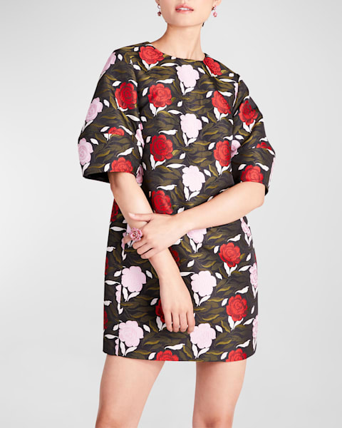 cutout rhinestone bow mini dress