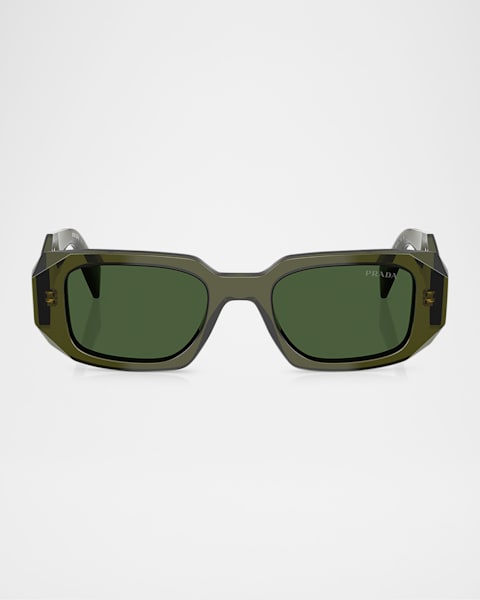 サングラス PRADA EYEWEAR ACETATE SUNGLASSES PRADA EYEWEAR Rectangular-frame acetate sunglasses | NET-A