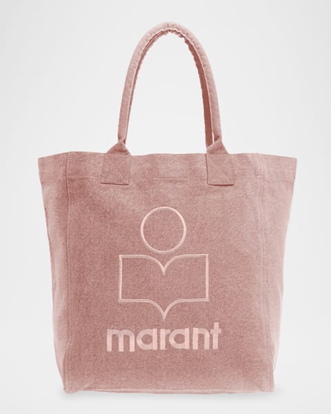 【送料&関税込】Marant Atoile Dark Pink Cotton Small Yenky Isabel Marant Yenky Zip Canvas Cotton Tote Bag | Neiman Marcus