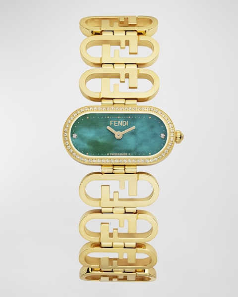 Fendi O'Lock Vertical Oval Bracelet Watch | Neiman Marcus