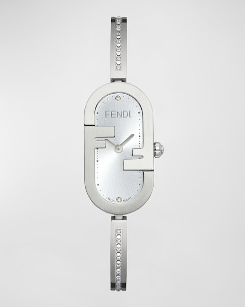 FENDI(フェンディ) Palazzo Stainless Steel Ladies Watch Fendi Women's Palazzo 29mm Stainless Steel Case & Leather