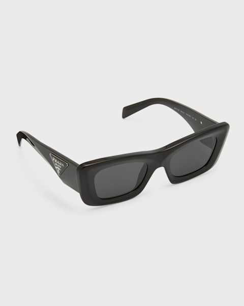 Logo Acetate Butterfly Sunglasses | Neiman Marcus