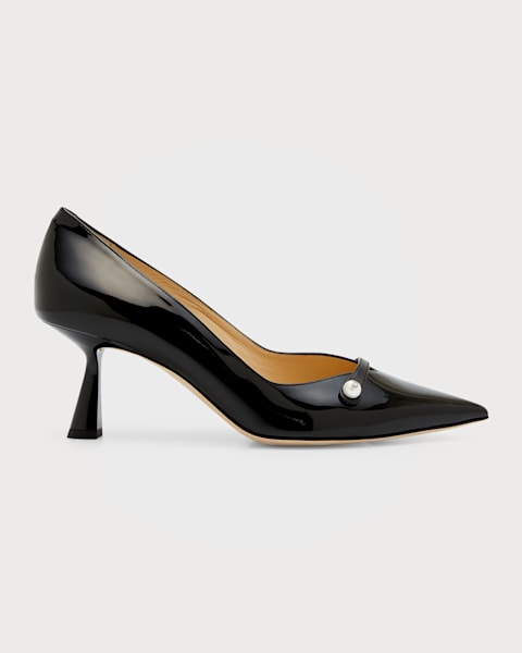 SALE!!Jimmy Choo★ROSALIA Jimmy Choo Rosalia Patent Pearly-Strap Pumps | Neiman Marcus