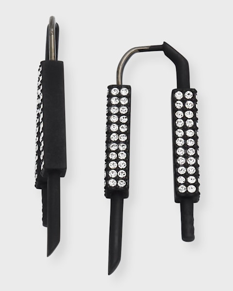 ♦GIVENCHY♦Lock Small Crystals Hoopシングルピアス Givenchy Small Lock Earrings | Neiman Marcus