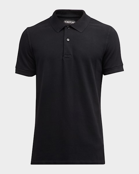 Amiri Men's MA Quad Toweling Polo Shirt | Neiman Marcus