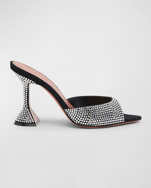 Lupita Metallic Leather Pedestal Sandals