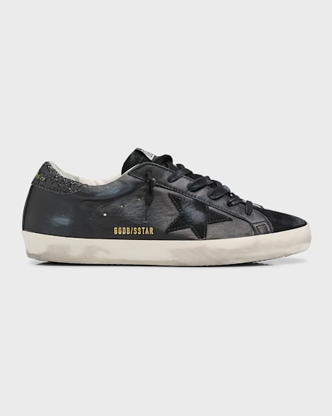 GOLDEN GOOSE クリッタ レスアッフ ランニンク スニカ Golden Goose Running Sole Canvas and PVC Toe and Spur Canvas