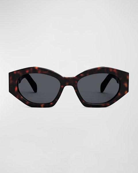 Balenciaga Signature 58mm Acetate Butterfly Sunglasses | Neiman Marcus