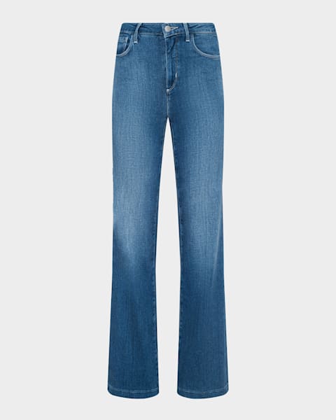 cigarette jeans high rise ASOS DESIGN sassy in bright wash 6% polyester Kancan - High-Rise Straight Cigarette