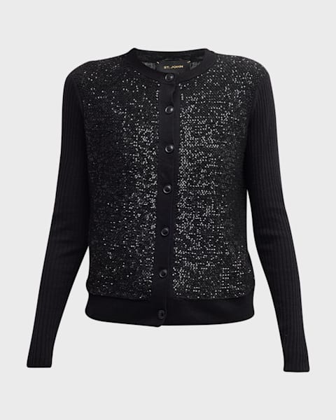 pois♡ pois UV cardigan ブラック Prada Moulin Wool V-Neck Cardigan | Neiman Marcus