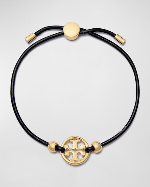 Thin Leather Double Wrap YSL Bracelet