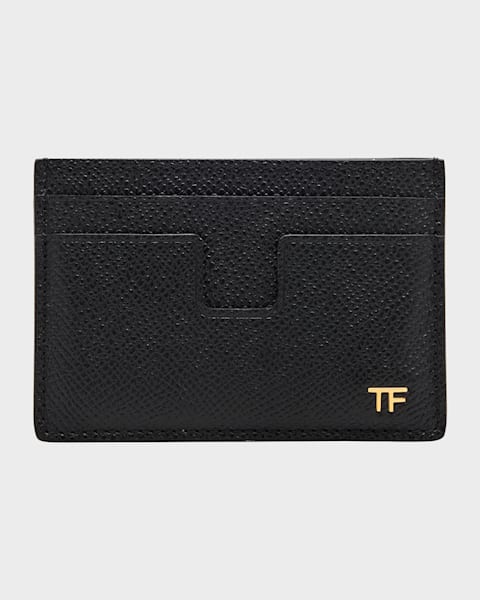 TOM FORD Flap Card Holder in Snake-Embossed Leather | Neiman Marcus