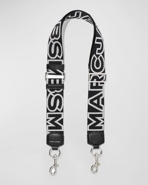 5272 The Logo Webbing Strap Black/white One Amazon.com: Marc Jacobs The Logo Webbing Strap Black/White  main image 2