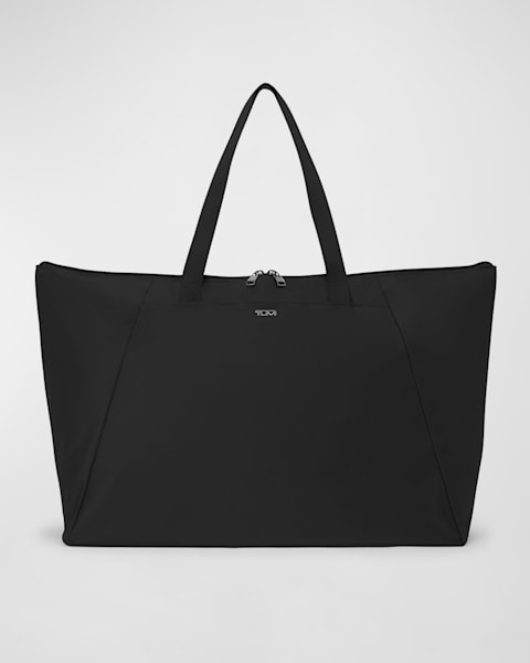 Dries Van Noten Men's Double Two-Tone Leather Tote Bag | Neiman Marcus