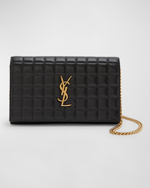 Cassandre YSL Quilted Leather Fragments Card Holder