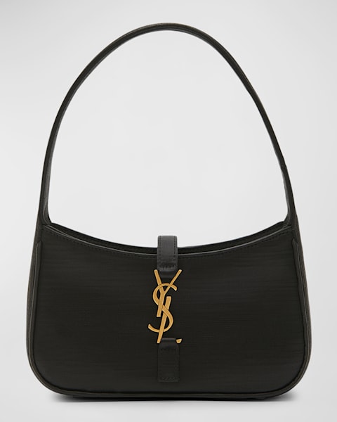 Saint Laurent Le 5 A 7 Mini YSL Shoulder Bag in Raffia