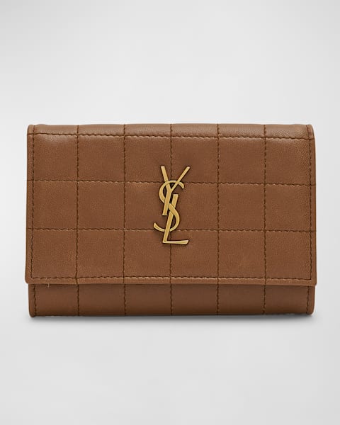 【SAINT LAURENT】★関税送料込★ MONOGRAM ZIP CARD CASE Saint Laurent YSL Monogram Small Ziptop Card Case in Grained