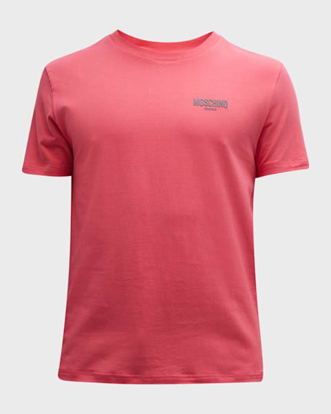 Moschino Men's T-Shirt with Shoulder Taping | Neiman Marcus