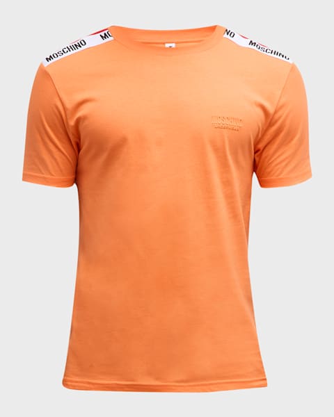 Moschino Men's T-Shirt with Logo Taping | Neiman Marcus