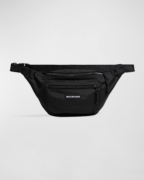 Balenciaga Men's Explorer DIY Metal Allover Belt Bag | Neiman Marcus