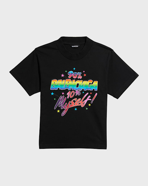 Kid's MA Quad Scribble Logo T-Shirt, Size 4-12