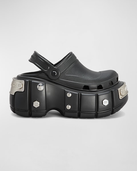 Balenciaga x Crocs Men's Rubber Slide Sandals | Neiman Marcus
