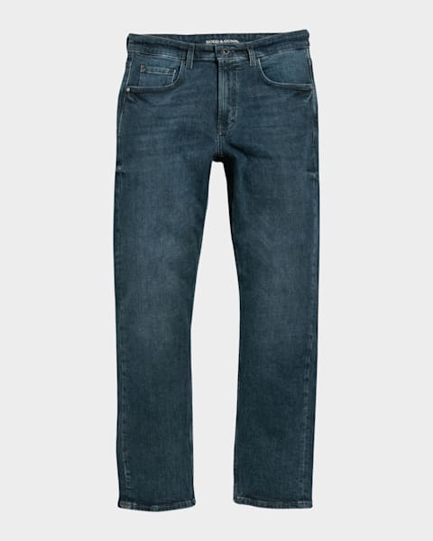 Saint Laurent Men's Loose-Fit Faded Denim Jeans | Neiman Marcus